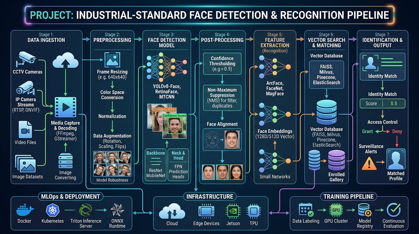 Industrial-Standard Face Detection Pipeline